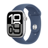 Watch Apple Watch Series 10 GPS 46mm Silver Aluminium Case with Sport Band M/L - Denim