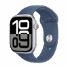 Watch Apple Watch Series 10 GPS 46mm Silver Aluminium Case with Sport Band S/M - Denim