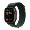 Watch Apple Watch Ultra 2 (2024) LTE 49mm Black Titanium Case with Alpine Loop L - Dark Green