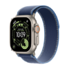 Watch Apple Watch Ultra 3 (2025) 5G 49mm Natural Titanium Case with Trail Loop M/L - Blue/Bright Blue