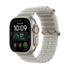 Watch Apple Watch Ultra 4 (2026) 5G 49mm Natural Titanium Case with Translucent Grey Ocean Band - Titanium Natural